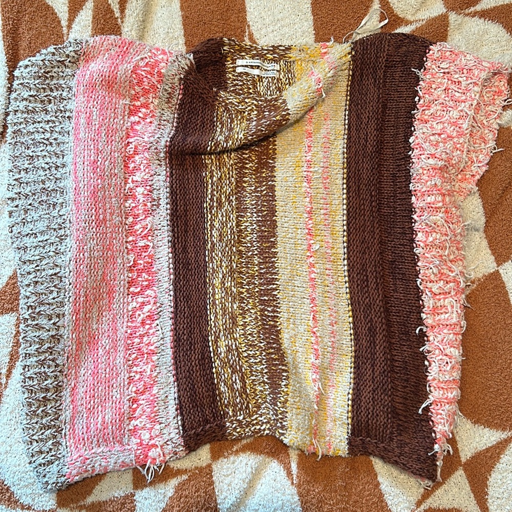 Anthropologie hand knit sweater vest